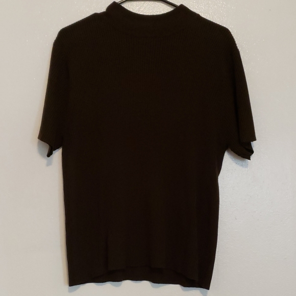Studio Works Sweaters - Studio Works brown turtleneck ribbed sweater